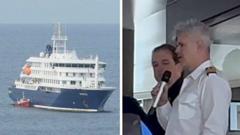 Watch: Passengers told virus-hit ship 'not infectious' after first death